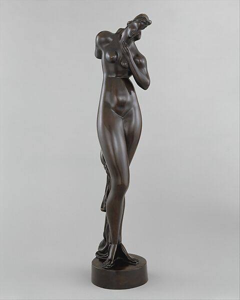Standing Female Nude, Alexander Archipenko (American (born Ukraine), Kiev 1887–1964 New York), Bronze 