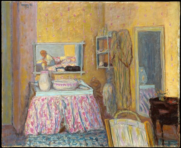The Dressing Room, Pierre Bonnard (French, Fontenay-aux-Roses 1867–1947 Le Cannet), Oil on canvas 