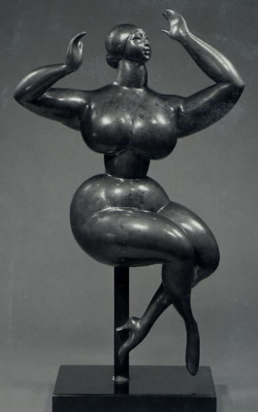 Nude Woman with Upraised Arms, Gaston Lachaise (American (born France) Paris 1882–1935 New York), Bronze