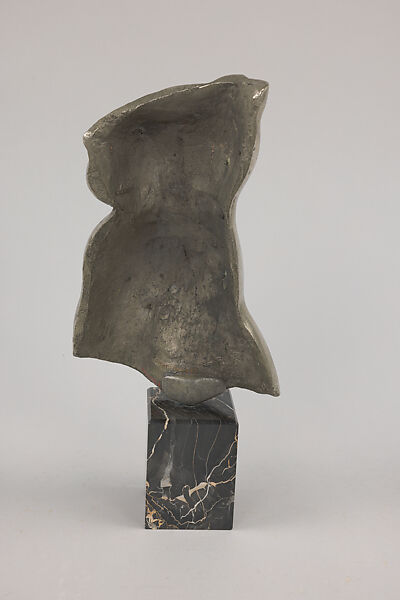 Female Torso, Gaston Lachaise (American (born France) Paris 1882–1935 New York), Bronze, nickel-plated, stone base