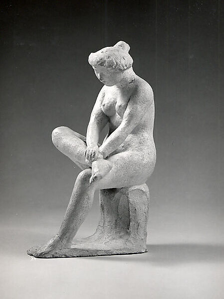 Seated Woman, Aristide Maillol (French, Banyuls-sur-Mer 1861–1944 Perpignan), Plaster, French 