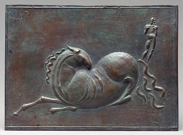 Horse and Figure, Elie Nadelman (American (born Poland), Warsaw 1882–1946 Riverdale, New York), Bronze 