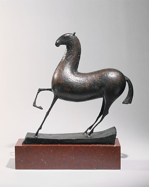 Horse, Elie Nadelman (American (born Poland), Warsaw 1882–1946 Riverdale, New York), Bronze 