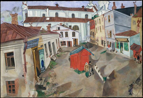 The Marketplace, Vitebsk, Marc Chagall  French, born former Russian Empire, now Belarus, Oil on canvas