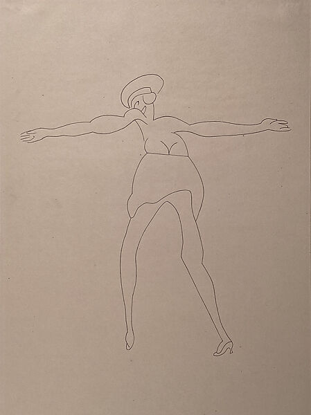 National Winter Garden Burlesque III, e. e. cummings (American, Cambridge, Massachusetts 1894–1962 North Conway, New Hampshire), Pen and black ink and graphite on paper 