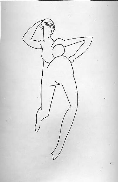 Stripper, e. e. cummings (American, Cambridge, Massachusetts 1894–1962 North Conway, New Hampshire), Pen and ink with graphite on paper 