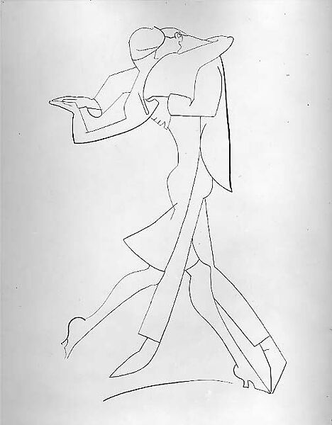 Dancers, e. e. cummings (American, Cambridge, Massachusetts 1894–1962 North Conway, New Hampshire), Ink on paper 