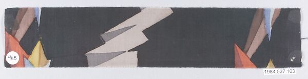 Textile sample, from the ¦Franko Prints¦ series, Joseph Urban (American (born Austria), Vienna 1872–1933 New York), Silk