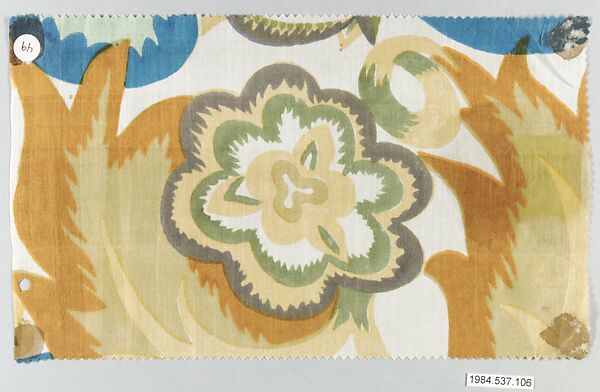 Textile sample, Unknown Designer, Silk 