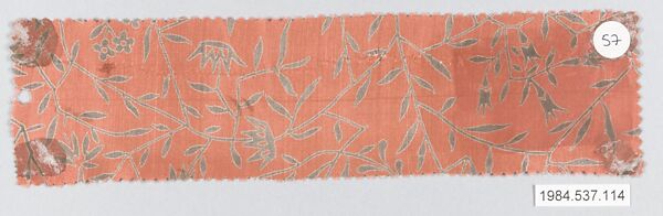 Textile sample, Dagobert Peche (Austrian, St. Michael im Lungau 1887–1923 Mödling bei Wien), Silk 