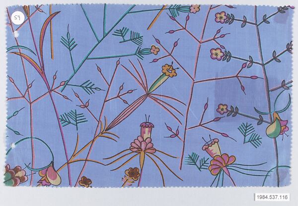 Textile sample, Dagobert Peche (Austrian, St. Michael im Lungau 1887–1923 Mödling bei Wien), Silk 