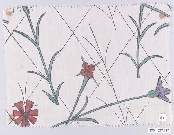 Textile sample, Dagobert Peche (Austrian, St. Michael im Lungau 1887–1923 Mödling bei Wien), Cotton voile 