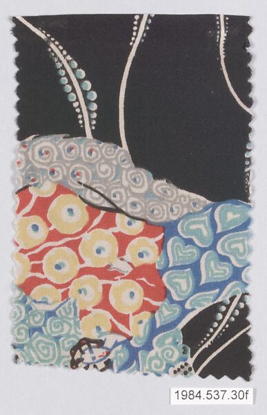 Textile samples, from the ¦Franko Prints¦ series, Joseph Urban (American (born Austria), Vienna 1872–1933 New York), Silk