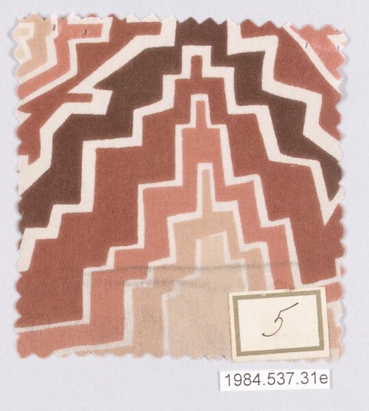 Textile samples, from the ¦Franko Prints¦ series, Joseph Urban (American (born Austria), Vienna 1872–1933 New York), Silk