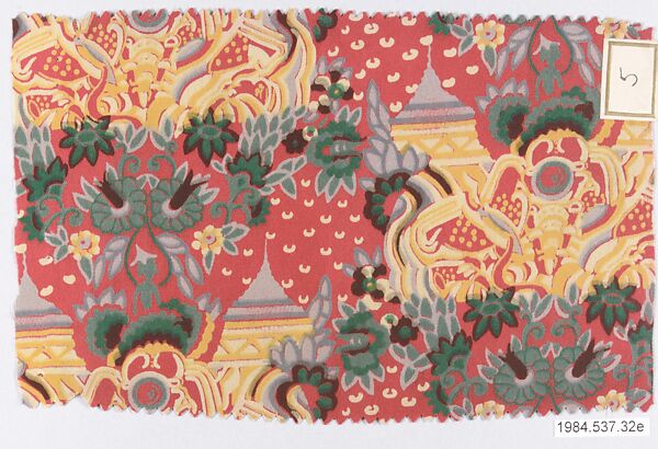 Textile samples, from the ¦Franko Prints¦ series, Joseph Urban (American (born Austria), Vienna 1872–1933 New York), Silk
