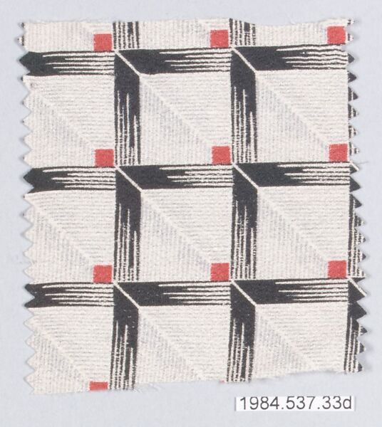 Textile samples, from the ¦Franko Prints¦ series, Joseph Urban (American (born Austria), Vienna 1872–1933 New York), Silk