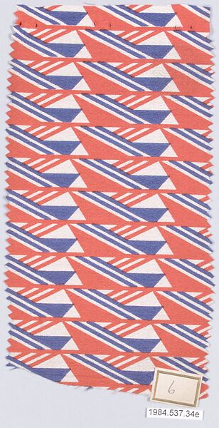 Textile samples, from the ¦Franko Prints¦ series, Joseph Urban (American (born Austria), Vienna 1872–1933 New York), Silk