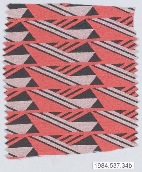 Textile samples, from the ¦Franko Prints¦ series, Joseph Urban (American (born Austria), Vienna 1872–1933 New York), Silk