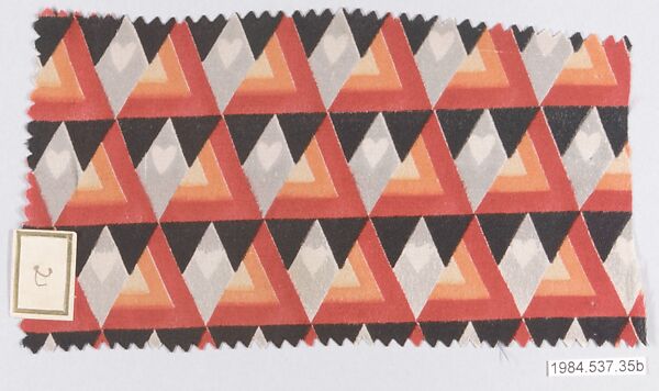 Textile samples, from the ¦Franko Prints¦ series, Joseph Urban (American (born Austria), Vienna 1872–1933 New York), Silk