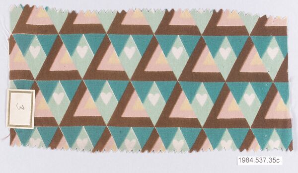 Textile samples, from the ¦Franko Prints¦ series, Joseph Urban (American (born Austria), Vienna 1872–1933 New York), Silk