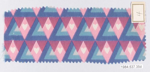 Textile samples, from the ¦Franko Prints¦ series, Joseph Urban (American (born Austria), Vienna 1872–1933 New York), Silk