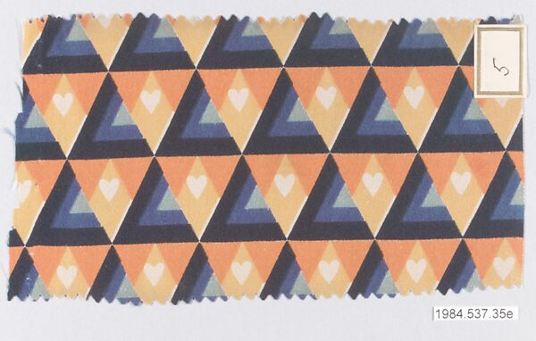 Textile samples, from the ¦Franko Prints¦ series, Joseph Urban (American (born Austria), Vienna 1872–1933 New York), Silk