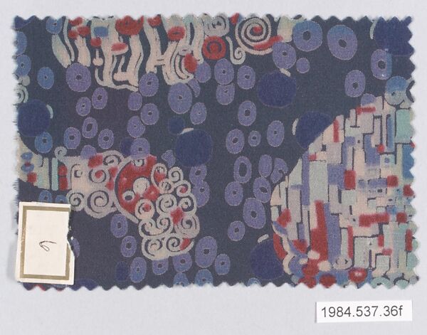 Textile samples, from the ¦Franko Prints¦ series, Joseph Urban (American (born Austria), Vienna 1872–1933 New York), Silk