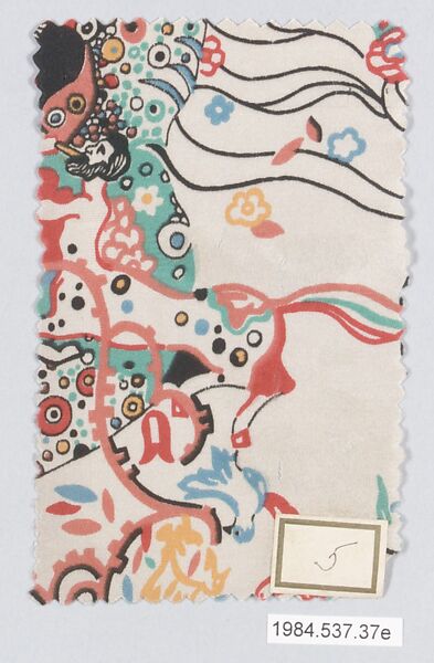 Textile samples, from the ¦Franko Prints¦ series, Joseph Urban (American (born Austria), Vienna 1872–1933 New York), Silk