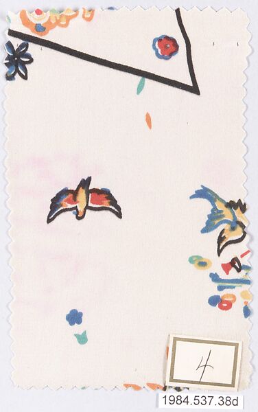 Textile samples, from the ¦Franko Prints¦ series, Joseph Urban (American (born Austria), Vienna 1872–1933 New York), Silk