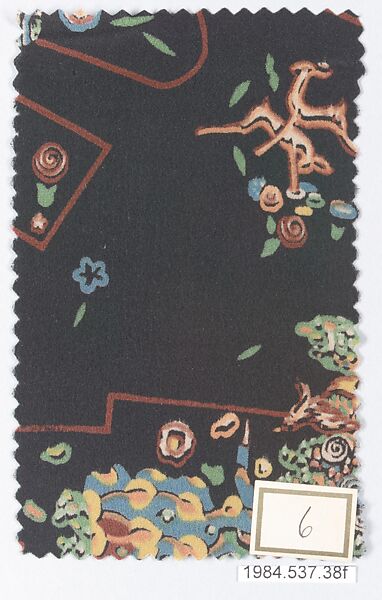 Textile samples, from the ¦Franko Prints¦ series, Joseph Urban (American (born Austria), Vienna 1872–1933 New York), Silk