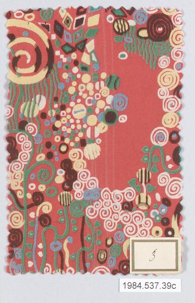 Textile samples, from the ¦Franko Prints¦ series, Joseph Urban (American (born Austria), Vienna 1872–1933 New York), Silk