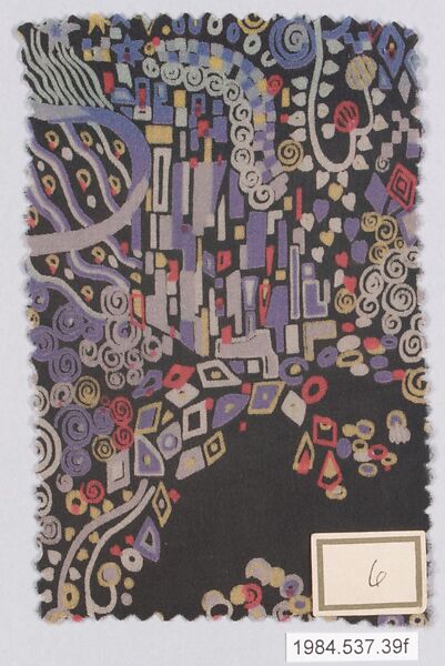 Textile samples, from the ¦Franko Prints¦ series, Joseph Urban (American (born Austria), Vienna 1872–1933 New York), Silk