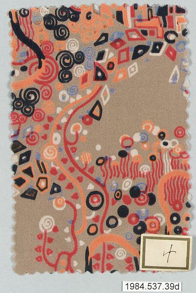 Textile samples, from the ¦Franko Prints¦ series, Joseph Urban (American (born Austria), Vienna 1872–1933 New York), Silk