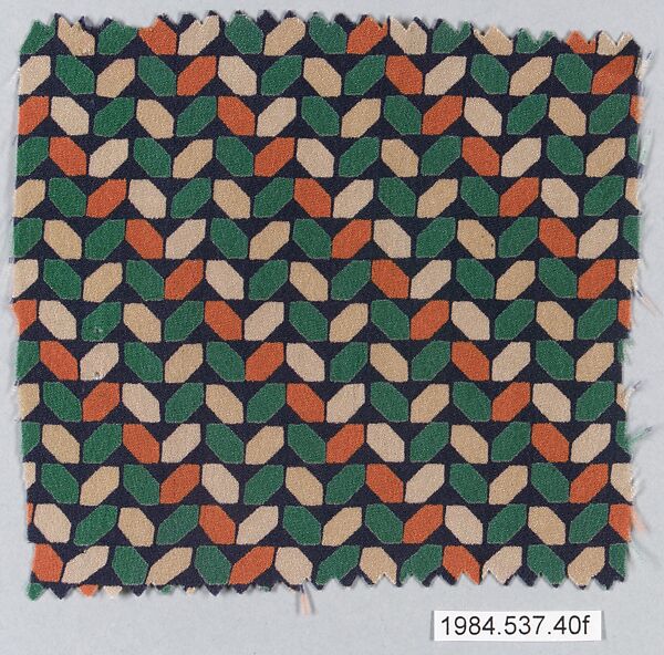 Textile samples, from the ¦Franko Prints¦ series, Joseph Urban (American (born Austria), Vienna 1872–1933 New York), Silk