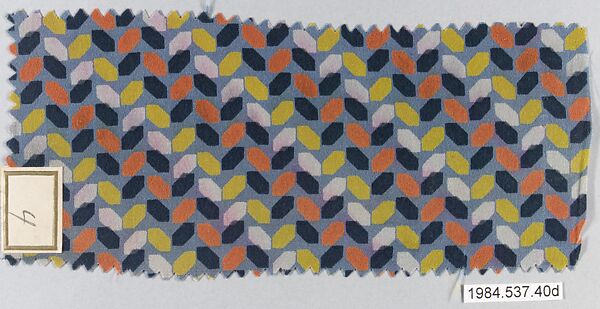 Textile samples, from the ¦Franko Prints¦ series, Joseph Urban (American (born Austria), Vienna 1872–1933 New York), Silk