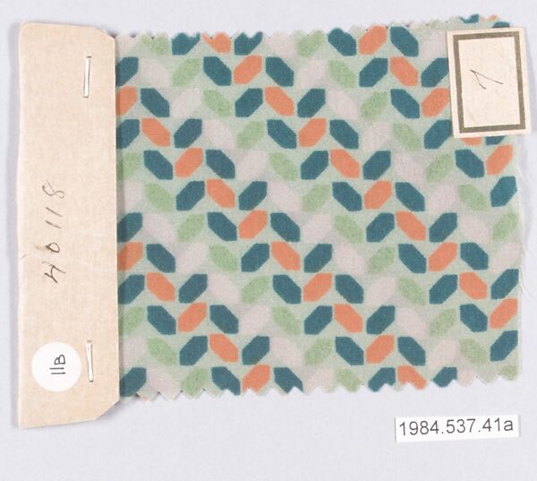 Textile samples, from the ¦Franko Prints¦ series, Joseph Urban (American (born Austria), Vienna 1872–1933 New York), Silk