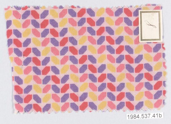 Textile samples, from the ¦Franko Prints¦ series, Joseph Urban (American (born Austria), Vienna 1872–1933 New York), Silk