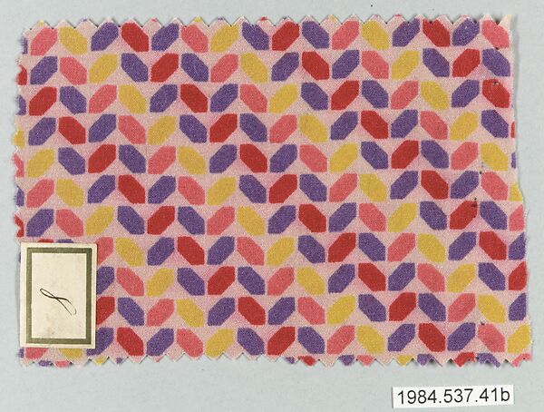 Textile samples, from the ¦Franko Prints¦ series, Joseph Urban (American (born Austria), Vienna 1872–1933 New York), Silk