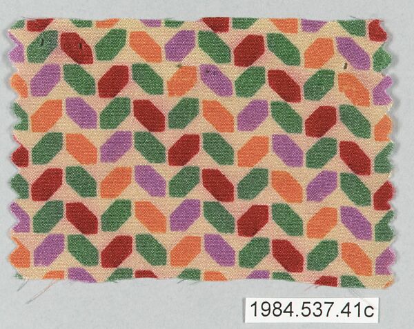 Textile samples, from the ¦Franko Prints¦ series, Joseph Urban (American (born Austria), Vienna 1872–1933 New York), Silk