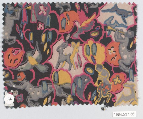 Textile sample, from the ¦Franko Prints¦ series, Joseph Urban (American (born Austria), Vienna 1872–1933 New York), Silk 