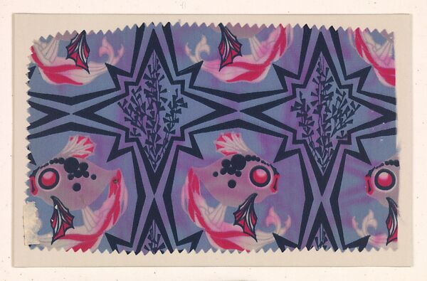 Textile sample, from the ¦Franko Prints¦ series, Joseph Urban (American (born Austria), Vienna 1872–1933 New York), Silk 