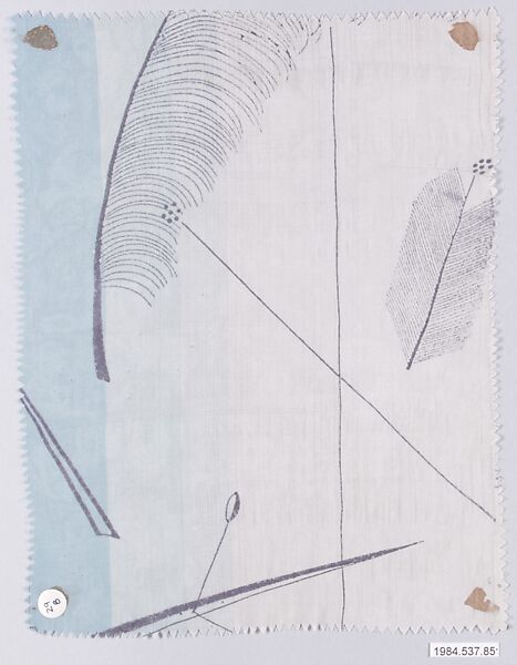 Textile sample, Josef Hoffmann (Austrian, Pirnitz 1870–1956 Vienna), Silk 
