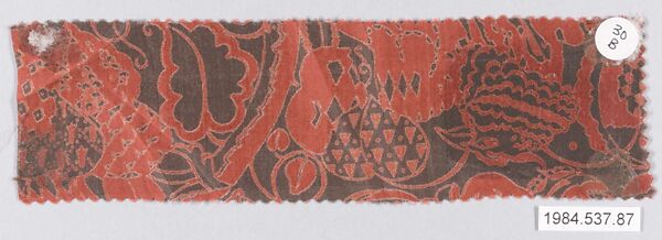 Textile sample, Dagobert Peche (Austrian, St. Michael im Lungau 1887–1923 Mödling bei Wien), Silk 