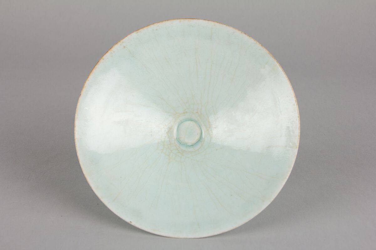 Bowl, Porcelain with blue-white glaze (Jingdezhen Qingbai ware), China