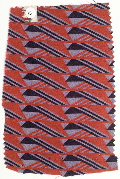 Textile sample, from the ¦Franko Prints¦ series, Joseph Urban (American (born Austria), Vienna 1872–1933 New York), Silk 