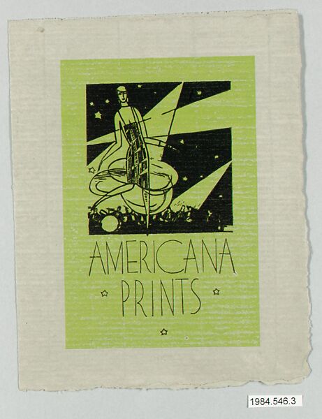 to exhibition showing prints at the Art Center, 65 East 56th Street, New York, November 7-14, 1925, Stehli Silks Corporation, Printed paper 