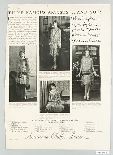 <i>Vogue</i> May 15, 1928 advertisement for 
