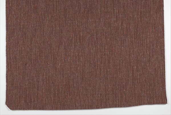 Rainbow Twill, Russet, Jhane Barnes (American, born Phoenix, Maryland, 1956), Wool, rayon, cotton, and silk 