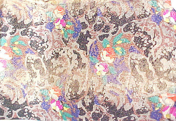 Textile sample, Unknown Designer, Fabric with metallic thread, French