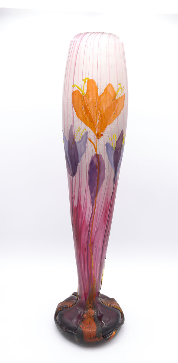 "Autumn Crocus" Vase, Emile Gallé (French, Nancy 1846–1904 Nancy), Glass